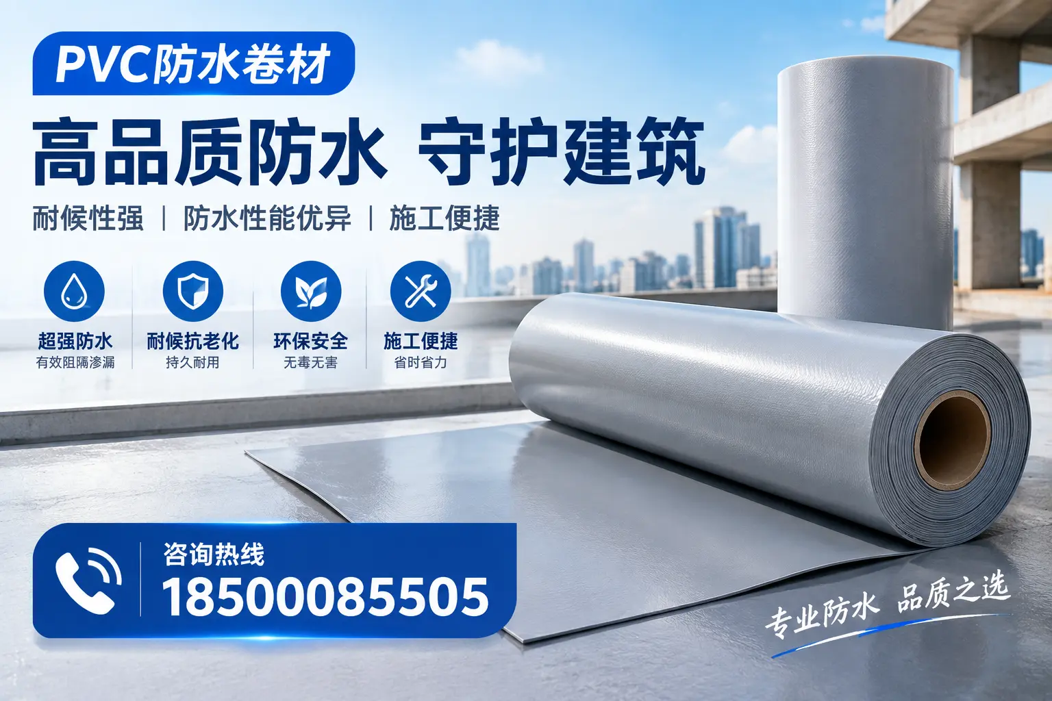 PVC防水卷材的防水效果评测，适合常州的科学依据